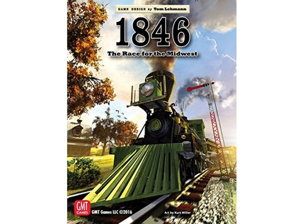 1846 The Race for the Midwest Brädspel Second Printing 